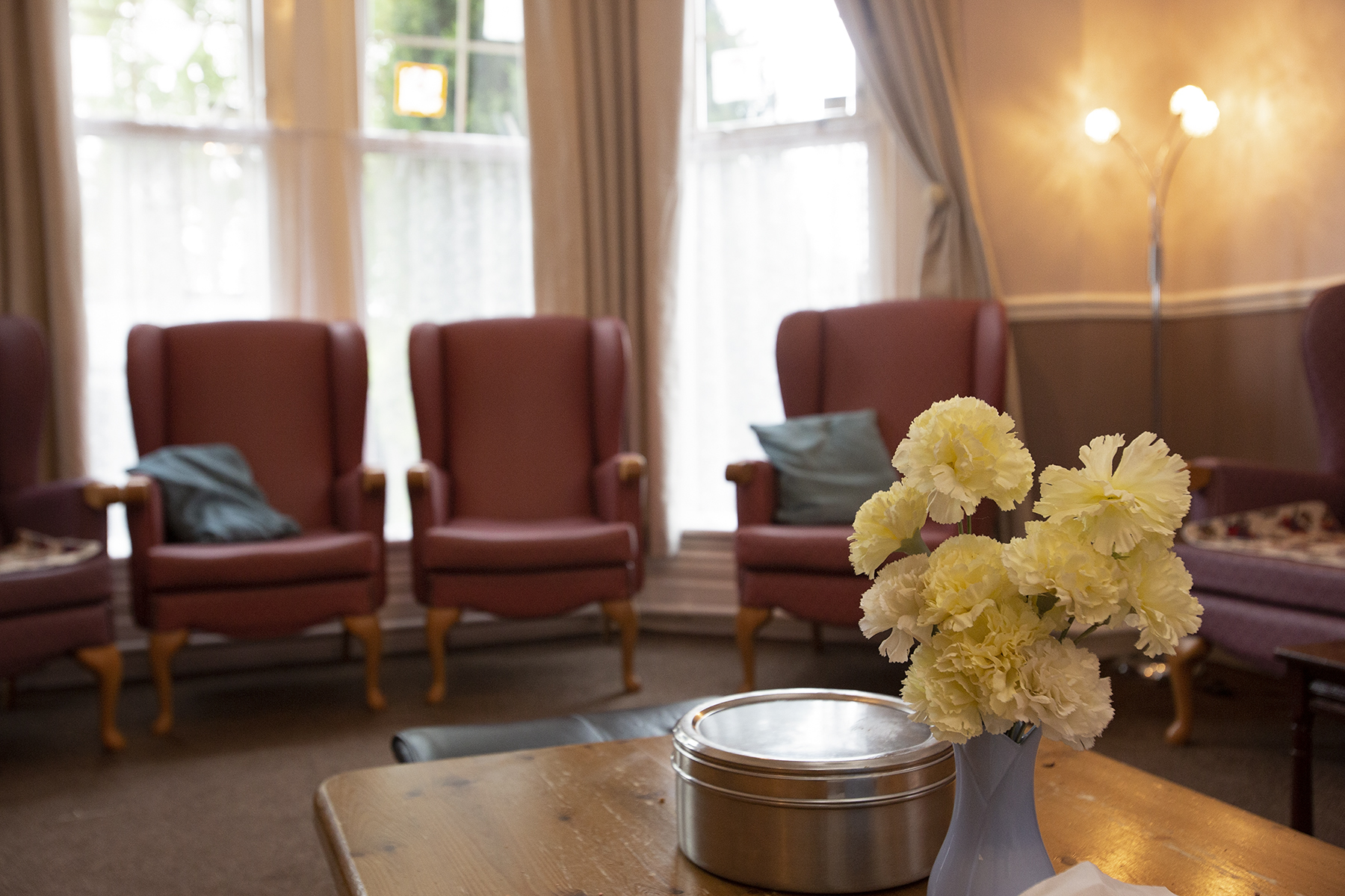 Living room at Gwynfa Care Home